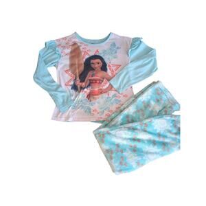 Girl’s Disney Moana Long Sleeve Pajama Set Size 10/12